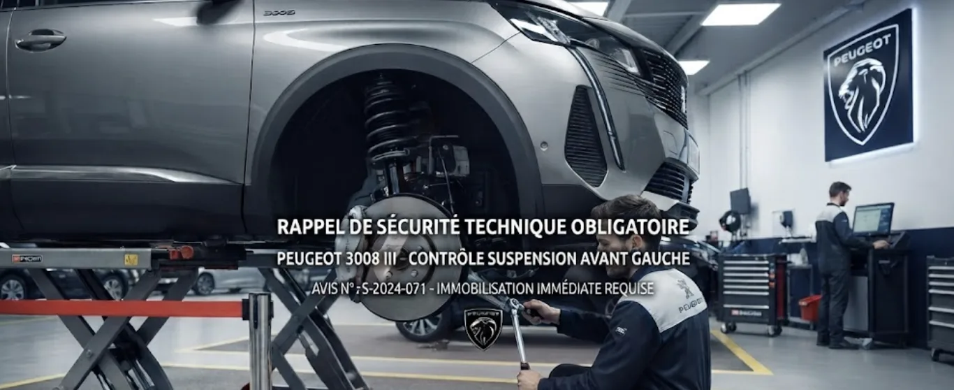 Rappel Peugeot 3008 : votre modèle est-il concerné en 2026 ?