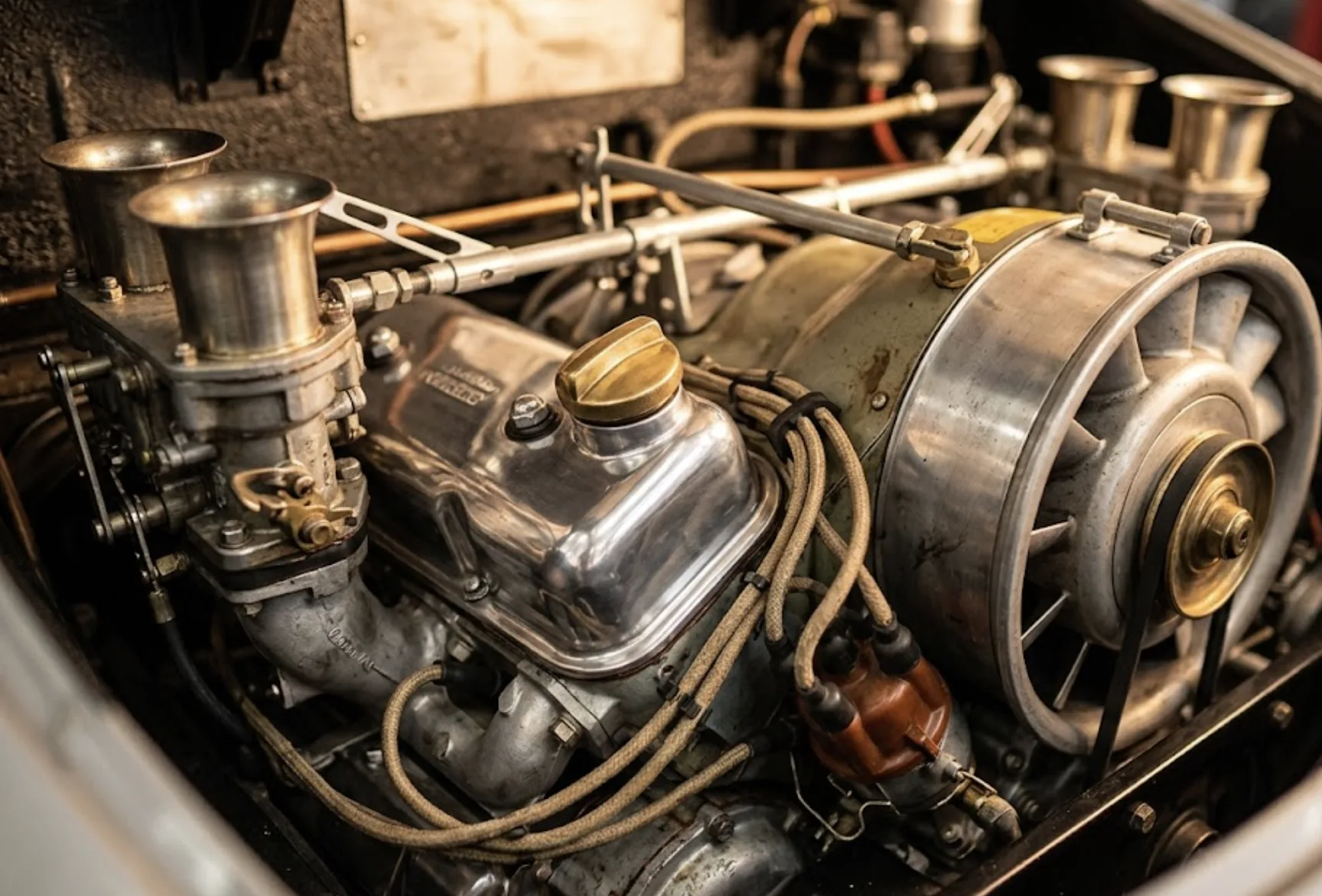 Moteur Flat-4 refroidi par air de la Porsche 356